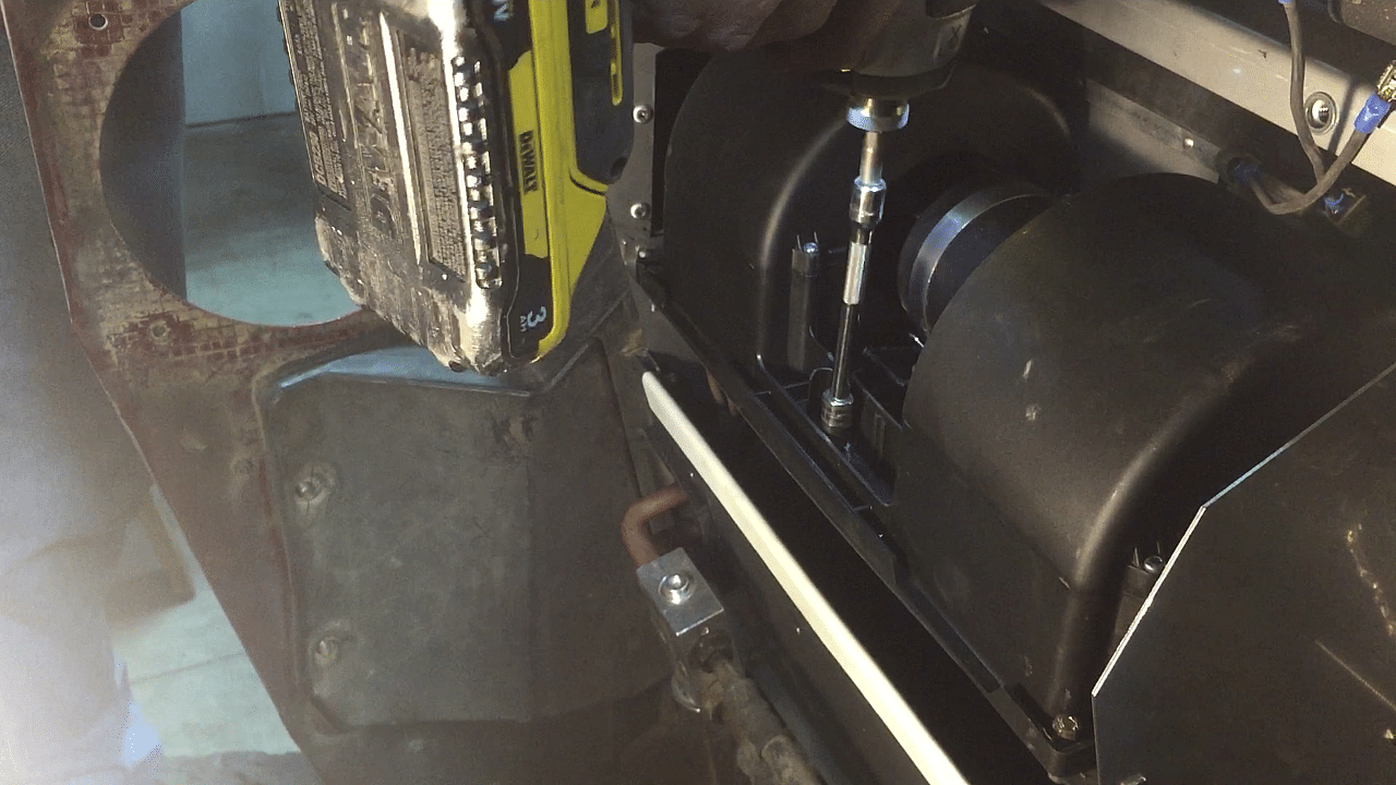 reinstall blower motor